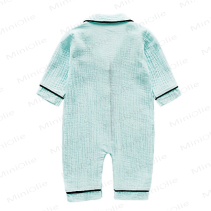 Baby Pocket Lapel Pajamas Romper - image 3