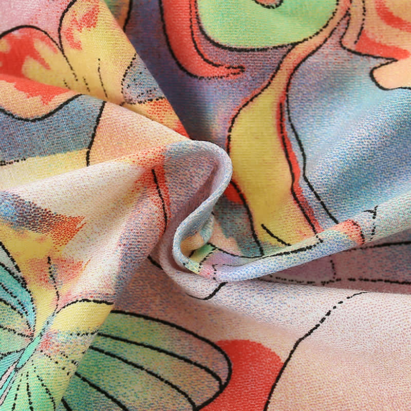 Toddler Colorful Abstract Butterfly Lovely Dress - image 8