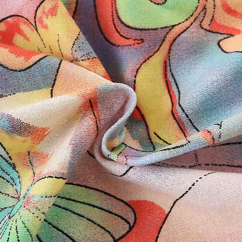 Toddler Colorful Abstract Butterfly Lovely Dress - image 8