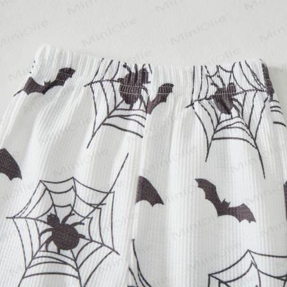 Baby Bat Spider Web Print Waffle 2-piece Set - image 4