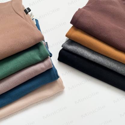 Toddler Retro Solid Color Soft T-shirt - image 2