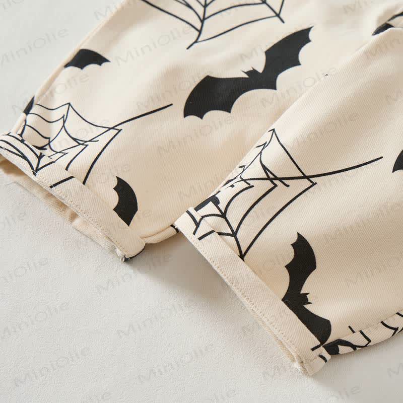 Baby Toddler Spider Web Beige Overalls - image 4