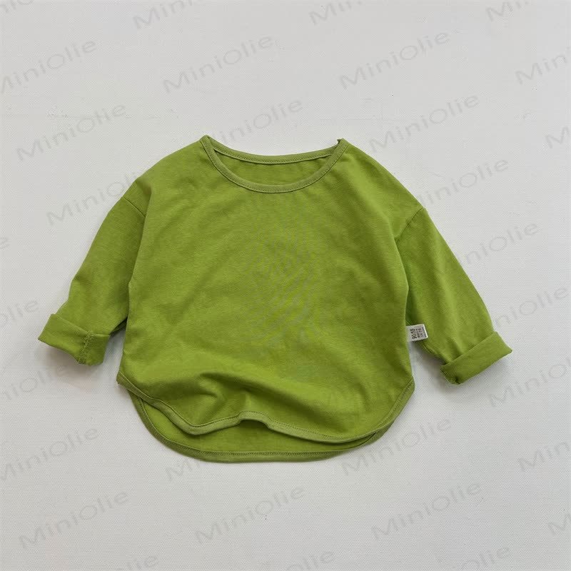 Toddler Loose Solid Color Base Layer T-Shirt - Green - 8Y - image 13