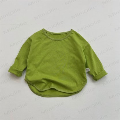 Toddler Loose Solid Color Base Layer T-Shirt - Green - 8Y - image 13