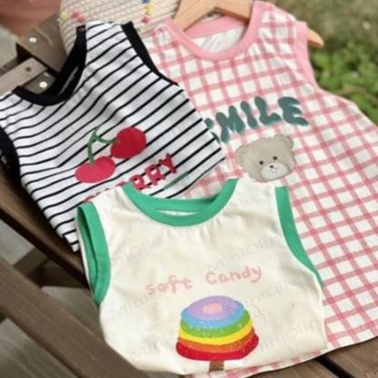 Toddler Baby Girl Cartoon Print Sleeveless Dress - image 9