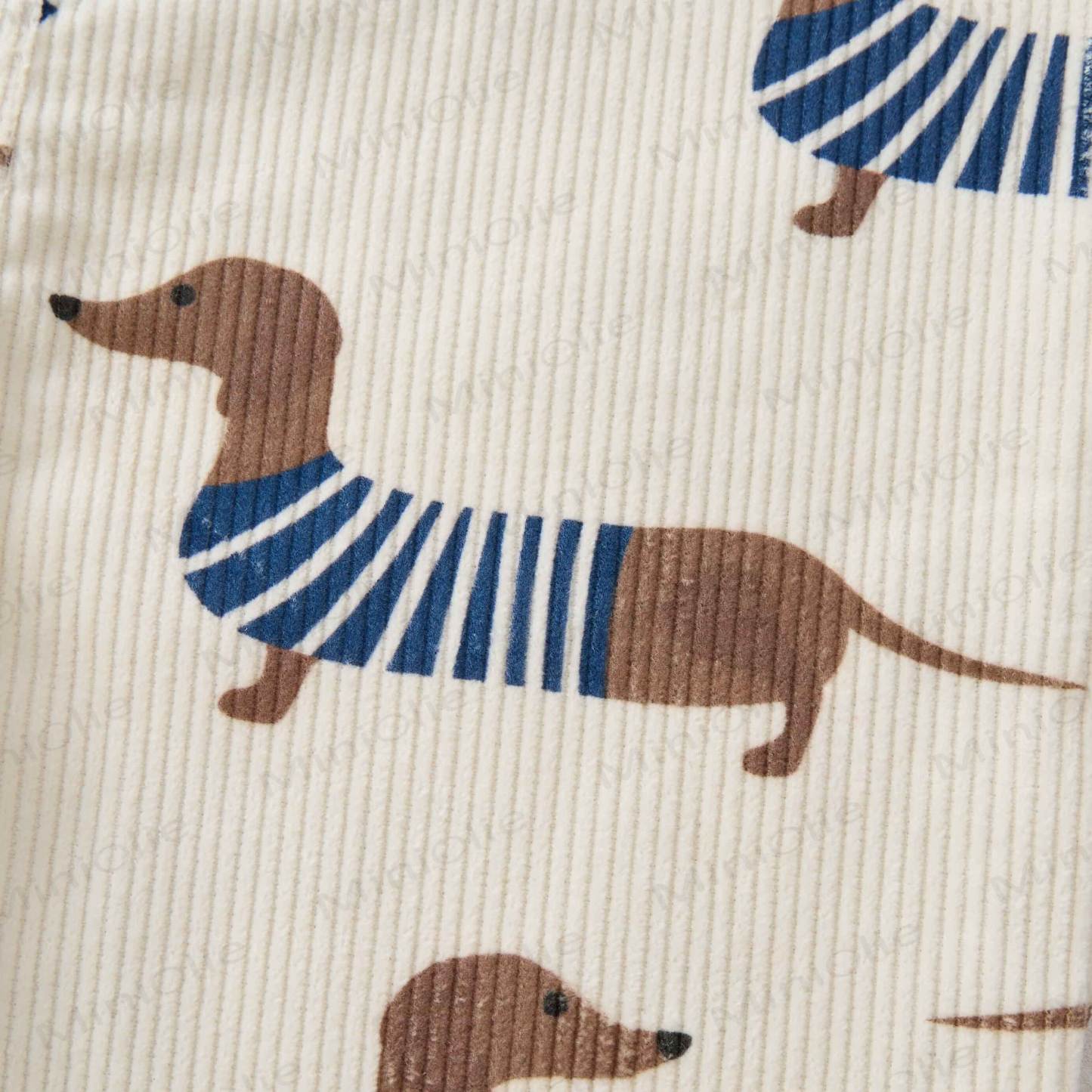 Baby Toddler Dachshund Corduroy Overalls  - image 4
