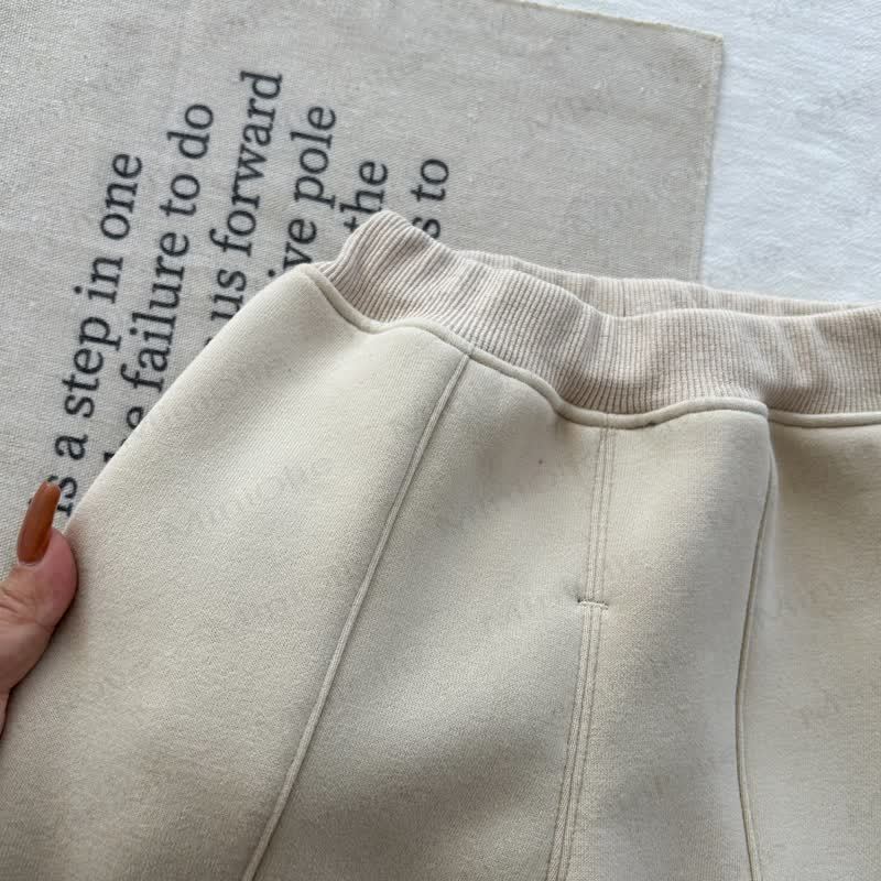 Baby Solid Color Fleece Jogger Pants - image 9