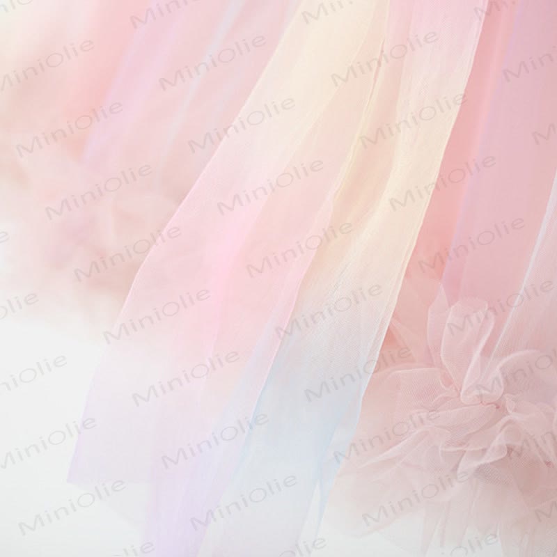 Toddler Glitter Bow Mesh Charming Dress - image 8