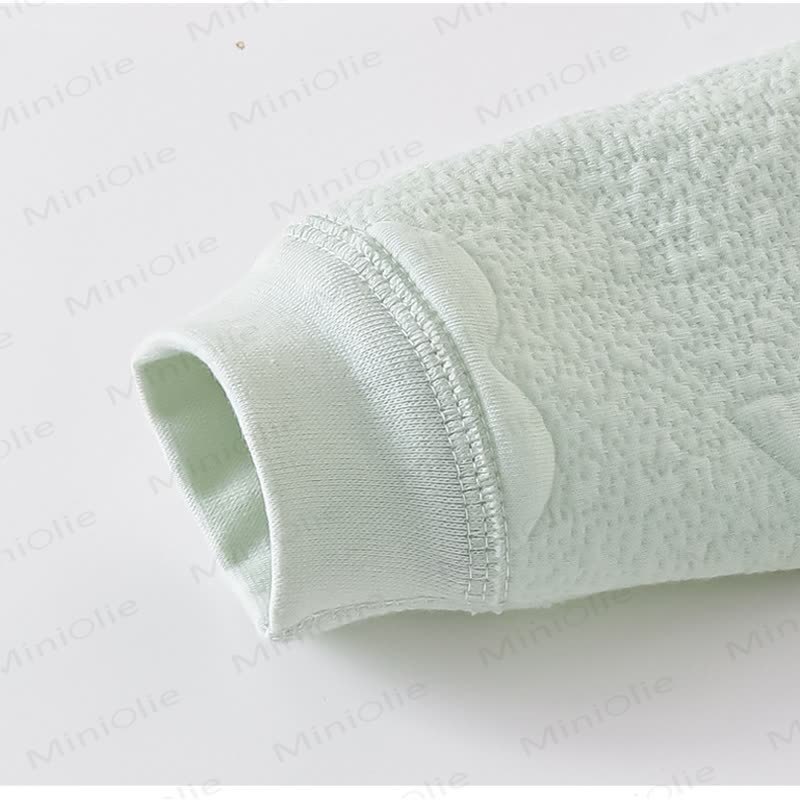 Baby Moon Star Solid Color Quilted Romper - image 8