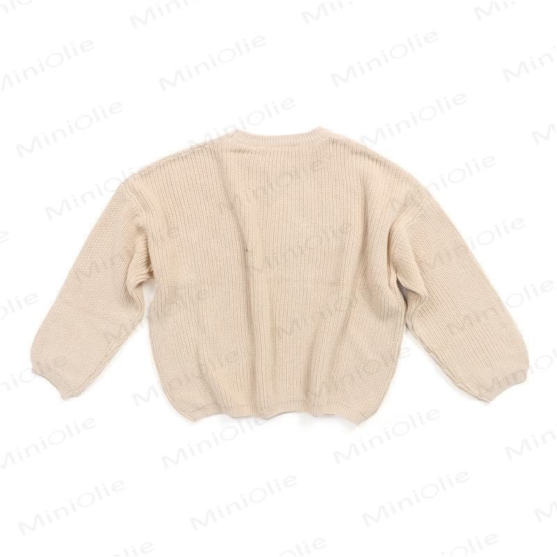 Baby Toddler Solid Color Warm Sweater - image 3