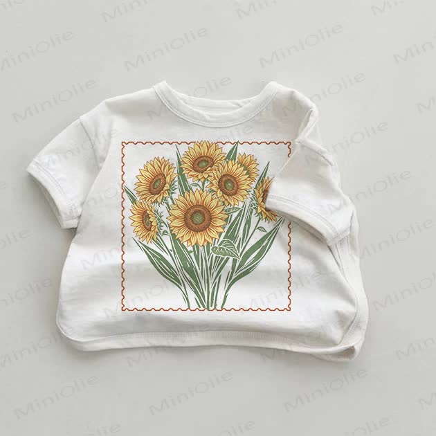 Baby Sunflower White T-shirt - White - 18-24M - image 1