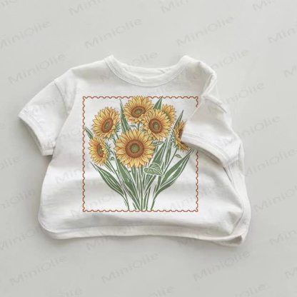 Baby Sunflower White T-shirt - White - 18-24M - image 1