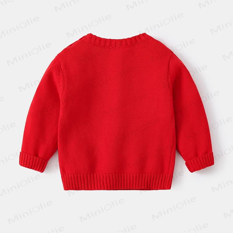 Baby Toddler Christmas Cartoon Dear Sweater - image 3