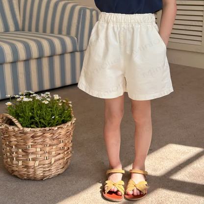 Kid Girl Solid Color Shorts  - image 5