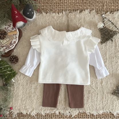 Baby Girl Flower Lace 2-piece Set - image 4