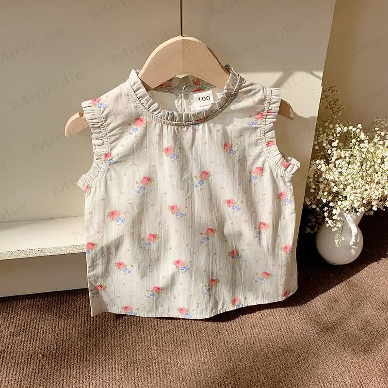 Kid Girl Roses Printed Tank Top - image 10