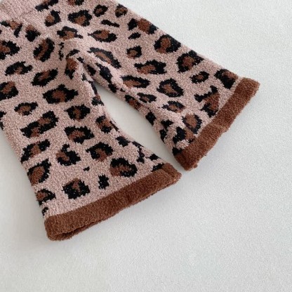 Baby Toddler Girls Leopard Cat Bow 2-piece Set - image 10