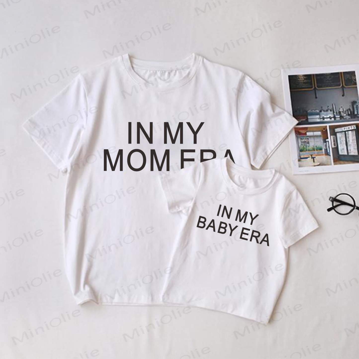 IN MY MOM/BABY ERA White Family Matching T-Shirt - White - Adult T-Shirt: XL - image 1