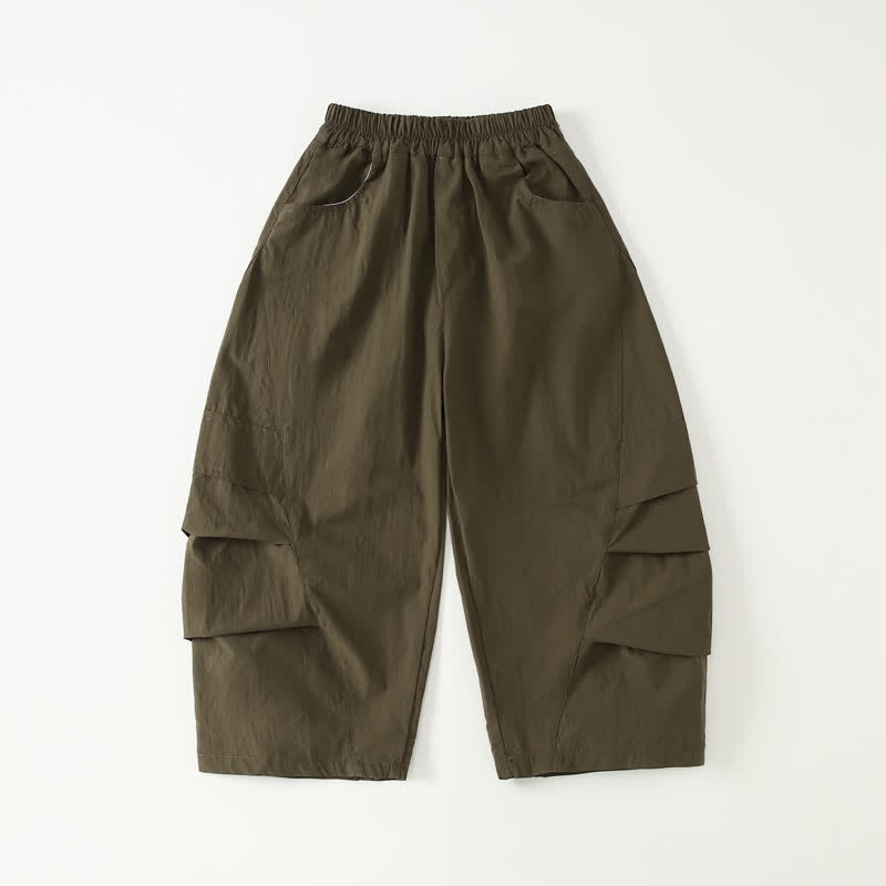 Kid Boy Plain Worker Loose Pants - image 14