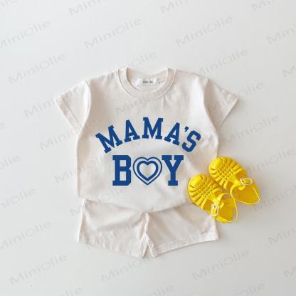 MAMA'S BOY Baby 2-piece White Short-Sleeve Set - White - 18-24M - image 1