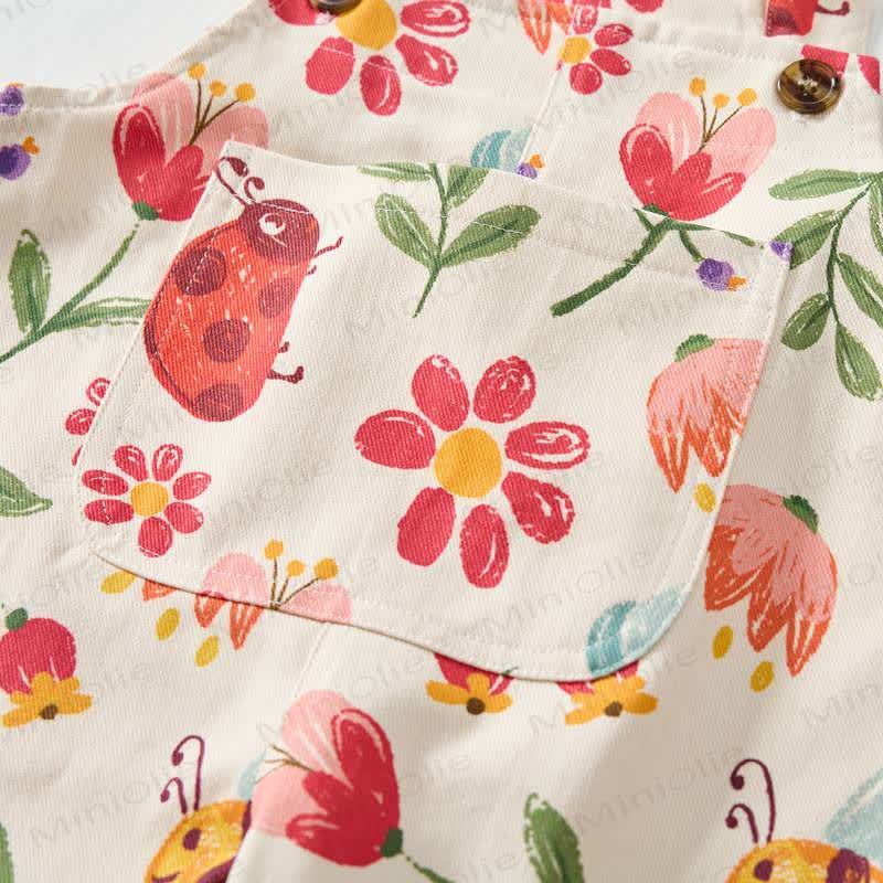 Baby Toddler Bee and Honey Print Overalls - image 4