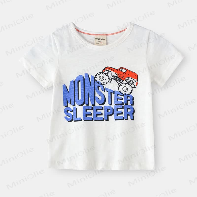 Toddler Boy Car Fox Fashion T-Shirt - White - 8Y - image 9