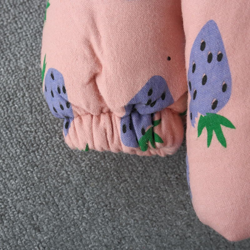 Toddler Cherry Strawberry Fleece Lined Coat with Bag - image 11