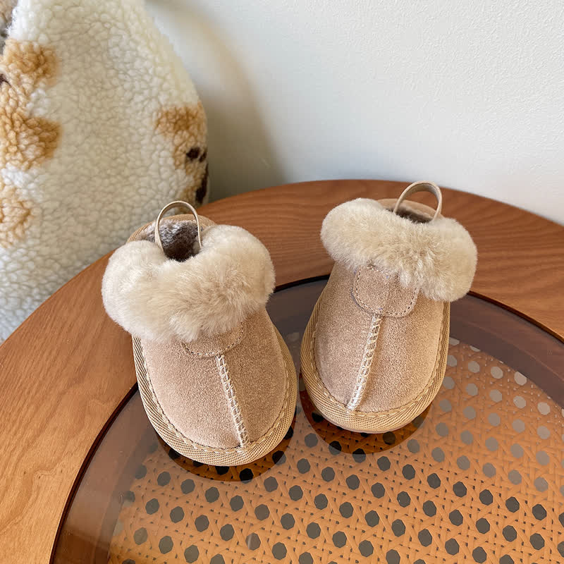 Baby Toddler Fleece Lined Shoes - Khaki - 9.5C - image 6