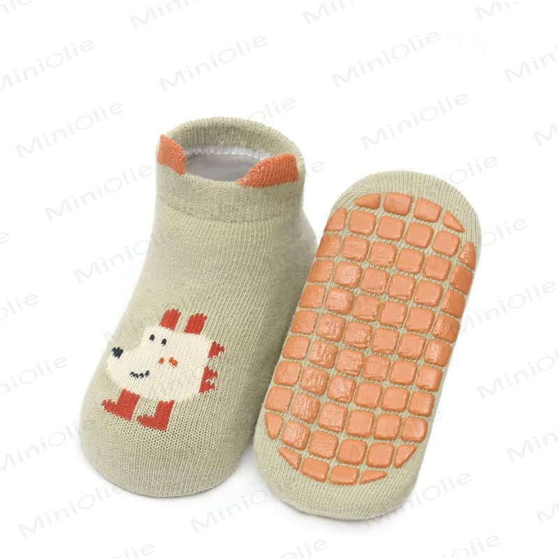 Baby Toddler Antislip Animal Soft Floor Socks - Green - 3-5T - image 12