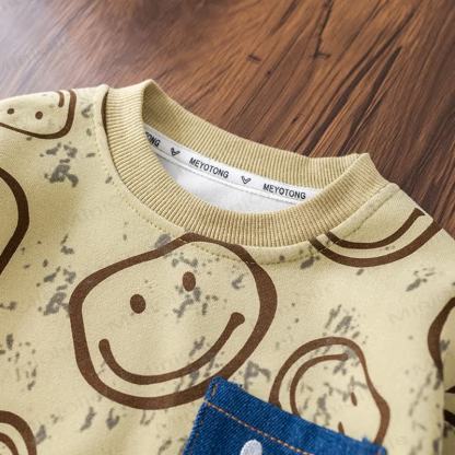 Baby Boy 2-Piece Denim Smile Set - image 5