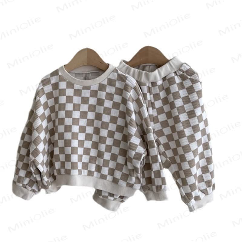 Baby Toddler Flower/Checkerboard 2-piece Set - Checkerboard - 5-7T - image 2