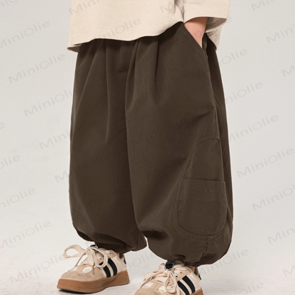 Toddler Plain Design Loose Jogger Pants - image 4