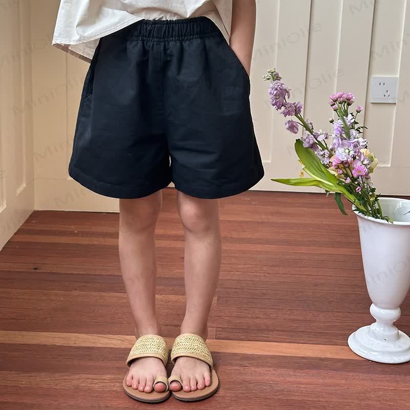 Kid Girl Solid Color Shorts  - image 15