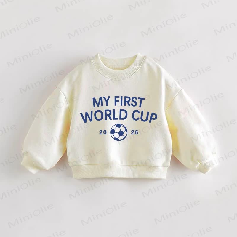MY FIRST WORLD CUP 2026 Baby Toddler Print Sweatshirt - Cream - 3-5T - image 1