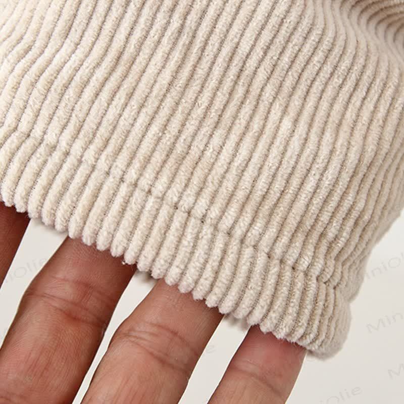 Baby Toddler Doggy Ear Cord Fleece Lined Overalls - image 14