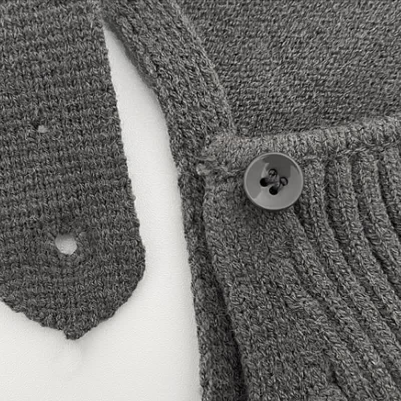 Baby Solid Color Knitted Overalls - image 11