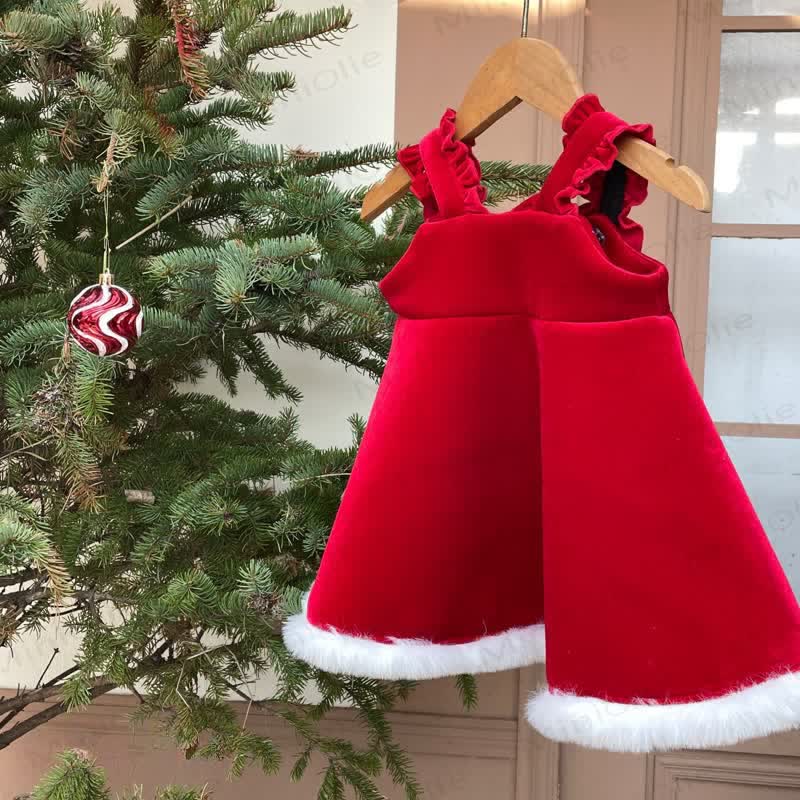 Baby Toddler Girl Christmas Sleeveless Dress - image 3