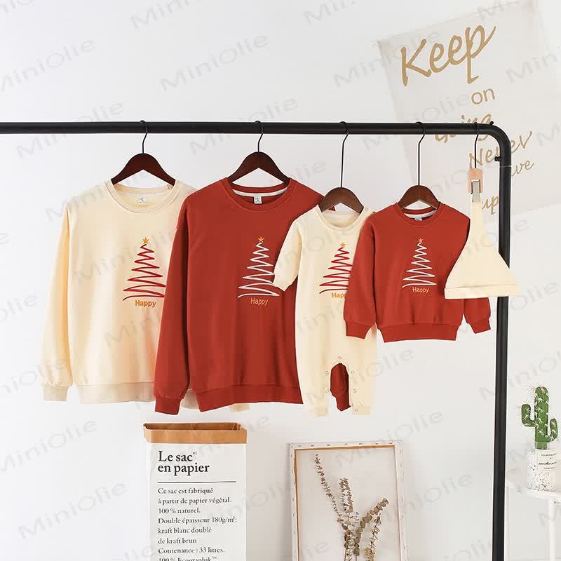 HAPPY Family Matching Christmas Tree Sweatshirt - image 8