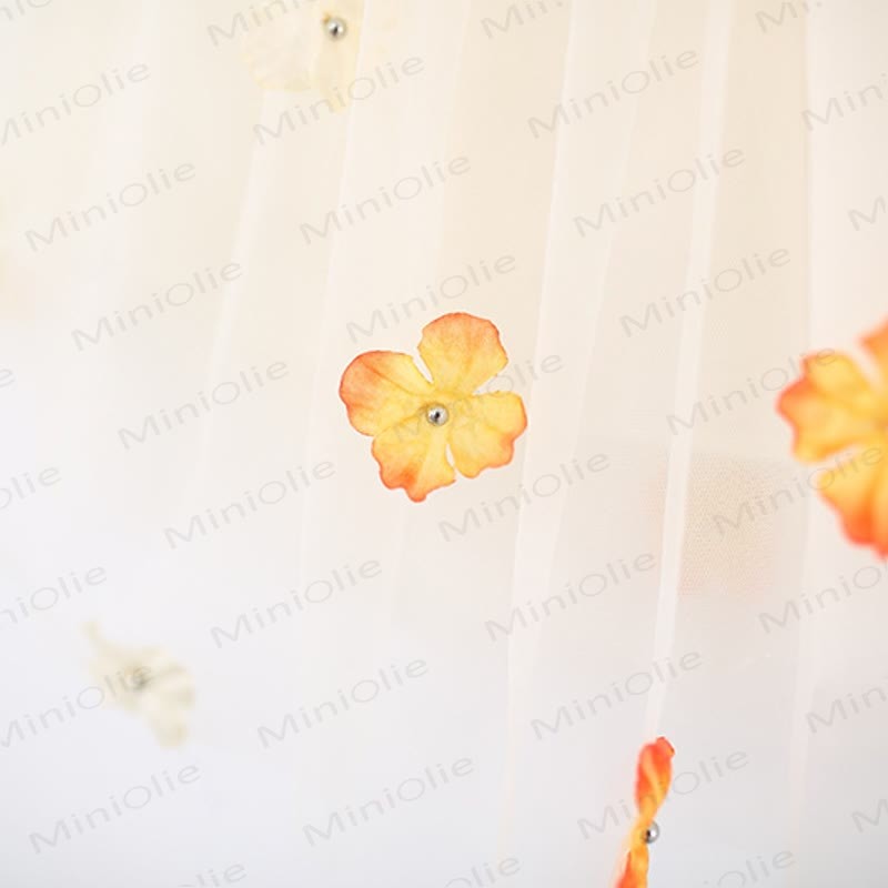 Toddler Flower Tulle Bow Suspenders Dress - image 12