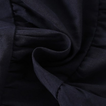 Toddler Kid Dark Blue Solid Color Dress - image 7