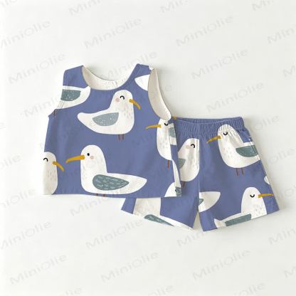 Baby Toddler Chick Blue Top and Shorts 2-piece Set - Blue - 3-4T - image 1