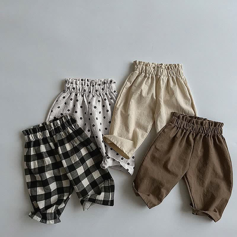 Toddler Baby Boys Checkerboard Plaid Print Elastic Waist Shorts