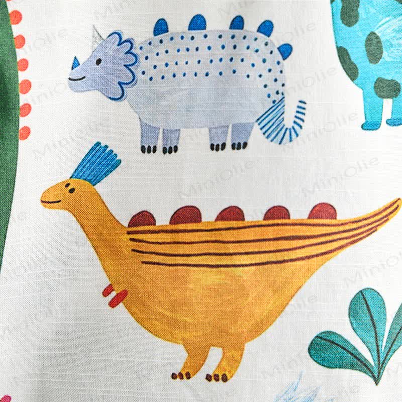 Toddler Boys Dinosaur Print Shirt and Shorts 2-piece Set - image 6