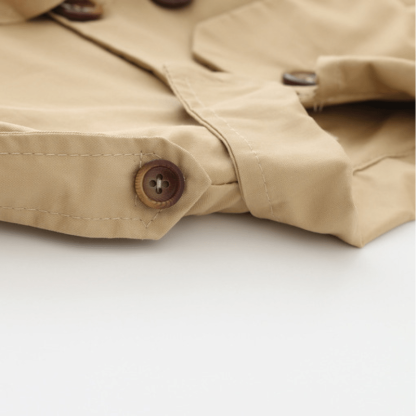 Baby Girl Ruffle Solid Color Coat - image 2