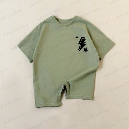 Baby Green Side Lightning Romper - Green - 18-24M - image 1