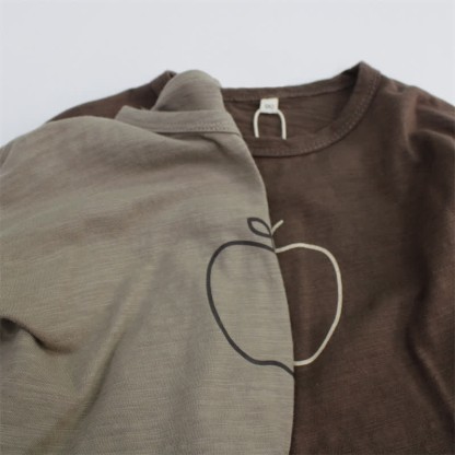 Toddler Apple Simple Drawing T-Shirt - image 3