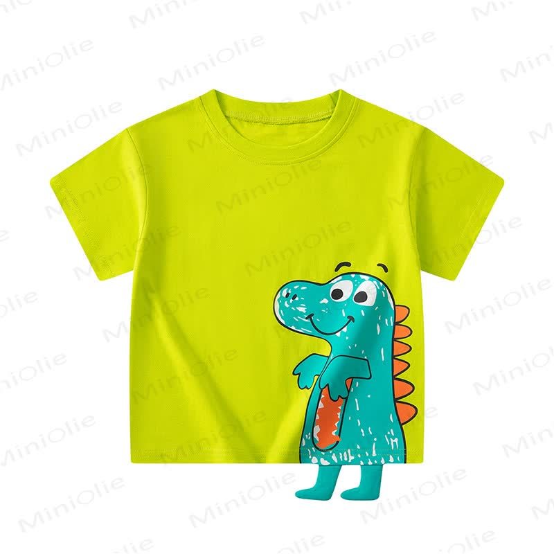 Toddler 3D Dinosaur Tee - Yellow - 10Y - image 3
