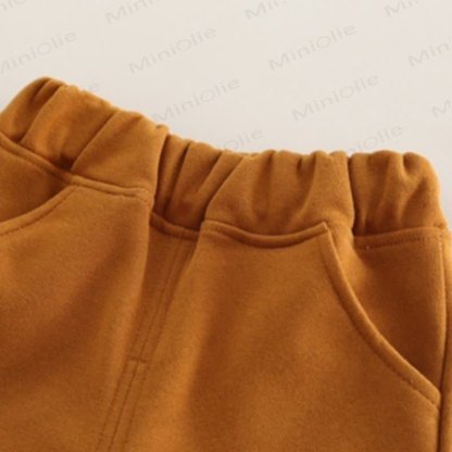 Baby Toddler Bear Patch Hooded and Jogger 3-piece Set - image 12