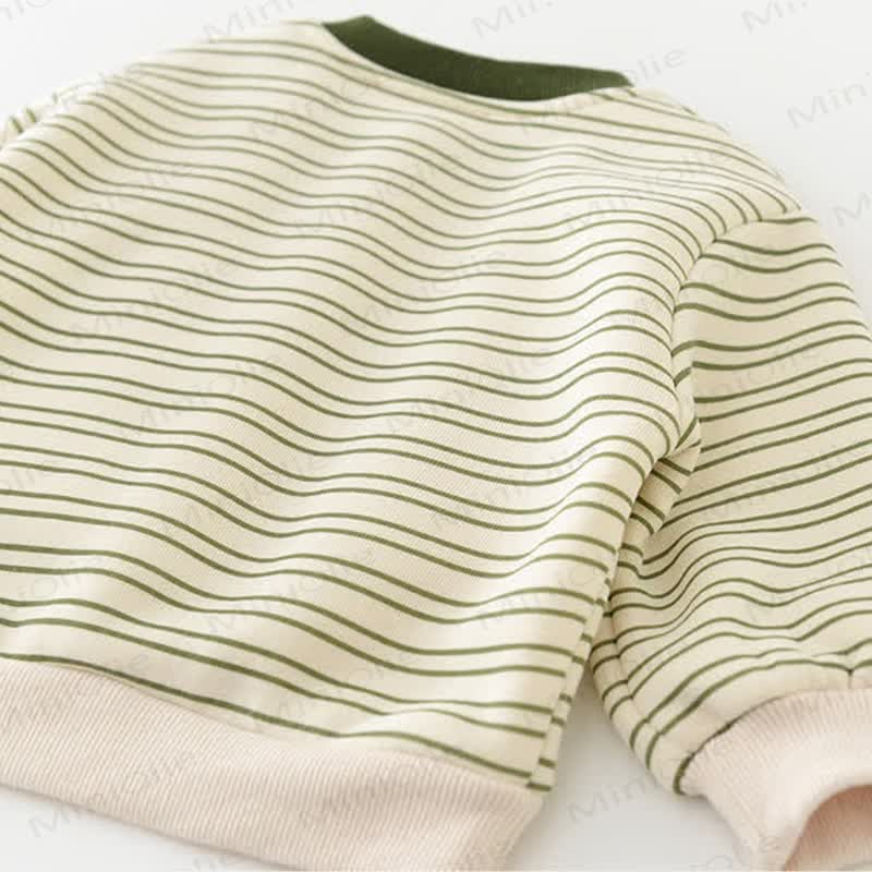 Baby Dinosaur Stripe Green Top & Pants - image 10