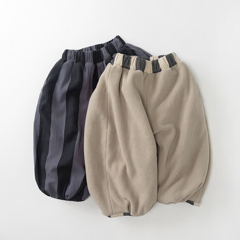 Baby Toddler Stripe Fleece Lined Pants - image 4